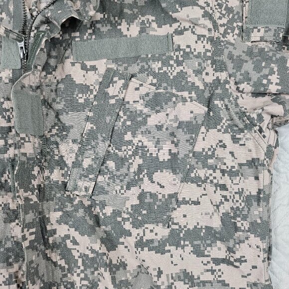 Defender M Men's Size Lrg Flame Resistant Camo BDU Full Zip Army Military Jacket - Picture 6 of 16